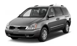 Interior mats for the Kia Carnival (VQ) 2006-2014 II generation EU Minivan 7-seater