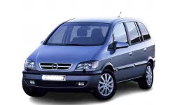 Dywaniki wewnętrzne do Opel Zafira A 2003 - 2005 I generacja UE Podstawka do minivana 7 miejsc