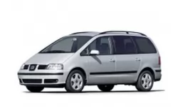 Dywaniki wewnętrzne do Seat Alhambra 2000 - 2010 I generacja EU Minivan reszta 7-osobowa