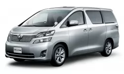 Dywaniki wewnętrzne do Toyota Vellfire AH20 2008 - 2015 II generacja Japonia Minivan 7-miejscowy, kierownica po prawej stronie