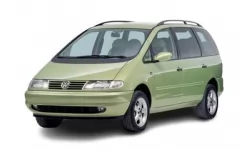 Dywaniki wewnętrzne do Volkswagen Sharan (7M) 1995-2010 I generacja EU Minivan 7-miejscowy